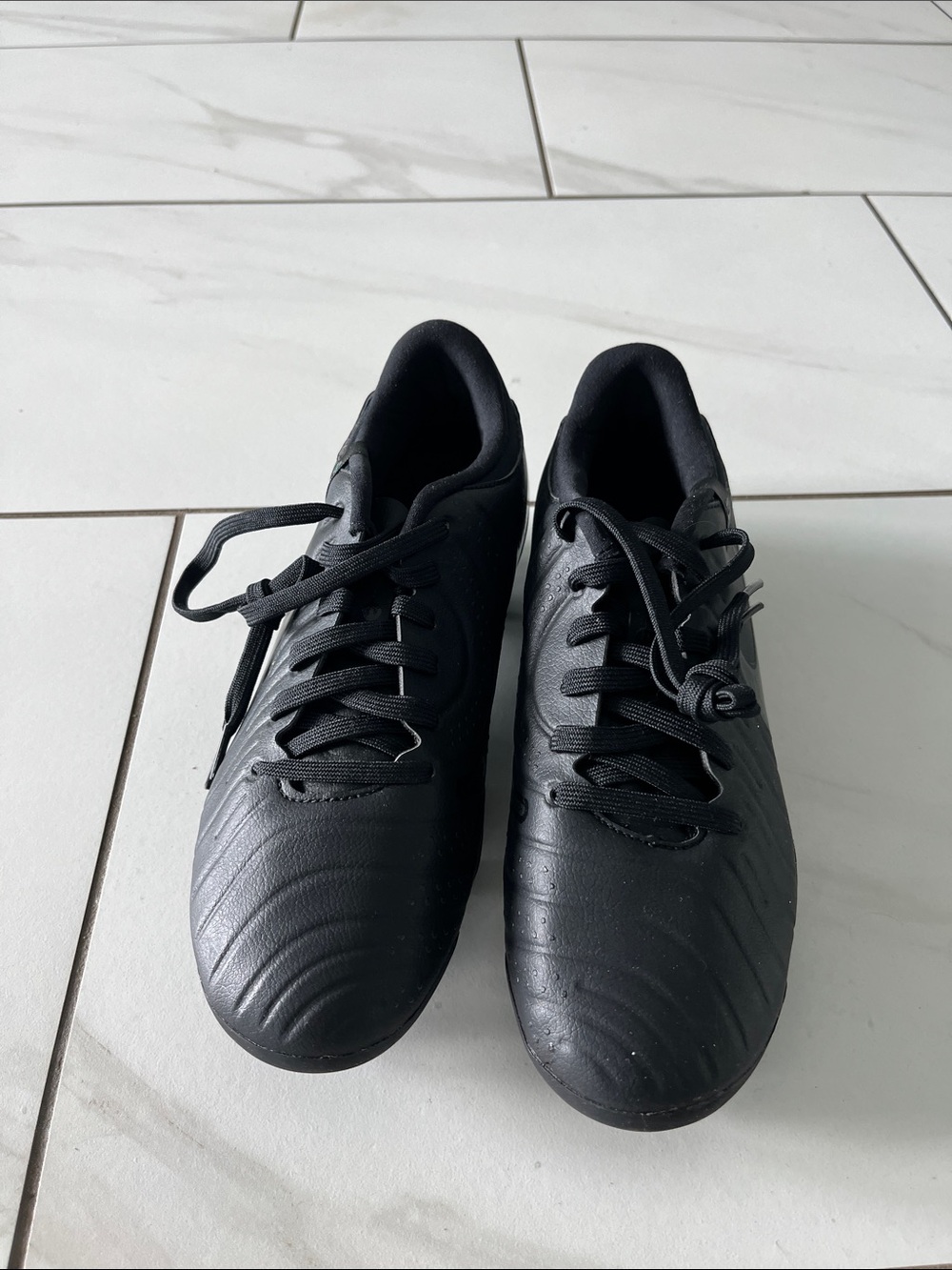 Wımens soccer Black Athletic Lace-Up Shoes
